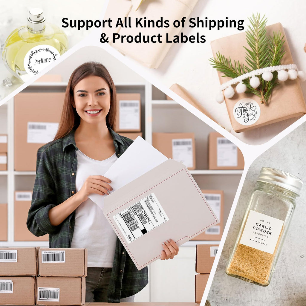 Bluetooth Thermal Shipping Label Printer, 4X6 Inkless Wireless Label Printer O36932