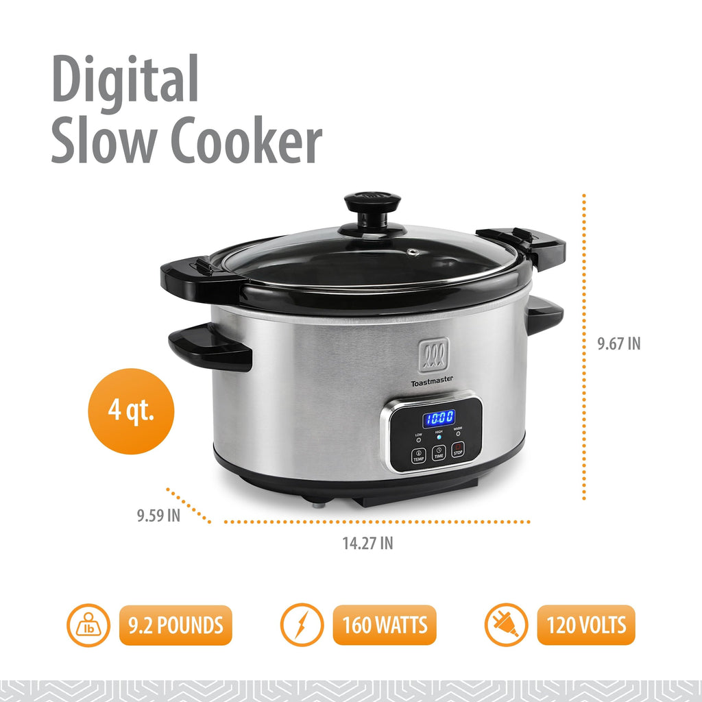 4-Quart Stainless Steel Slow Cooker L6607