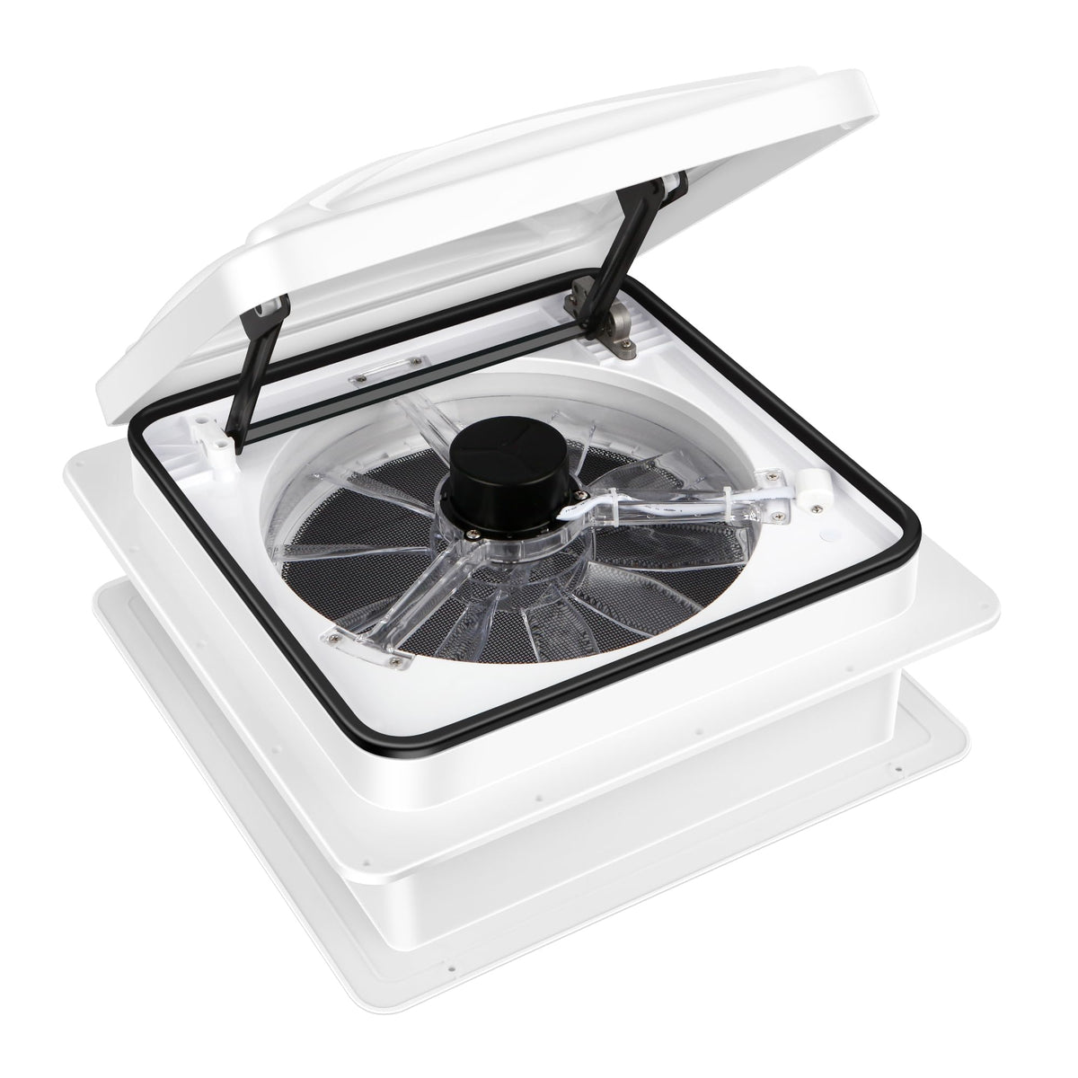 RV Roof Vent Fan 6-Speed-Reversible White Z677