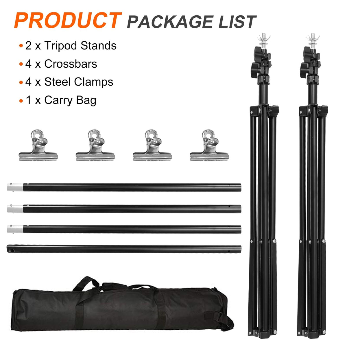10Ft Wide Backdrop Stand Kit Z14077