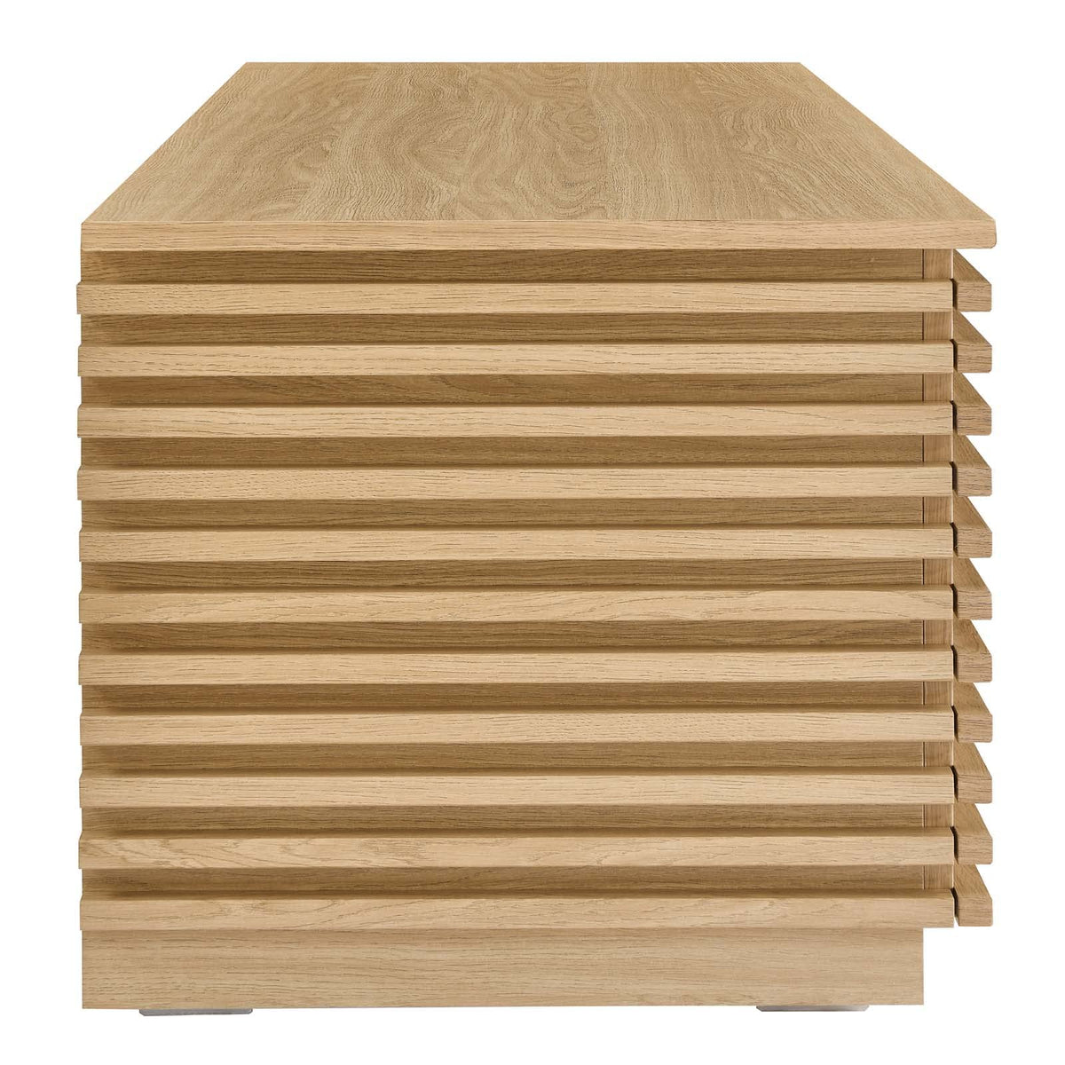 Oak Wood Grain Storage Bench P369