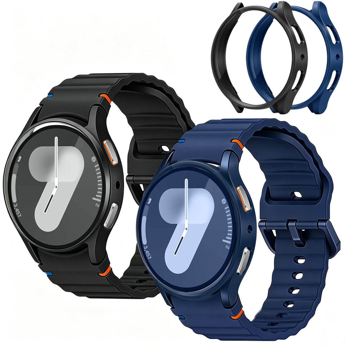 2 Pack Watch Bands & Protector Case E23278