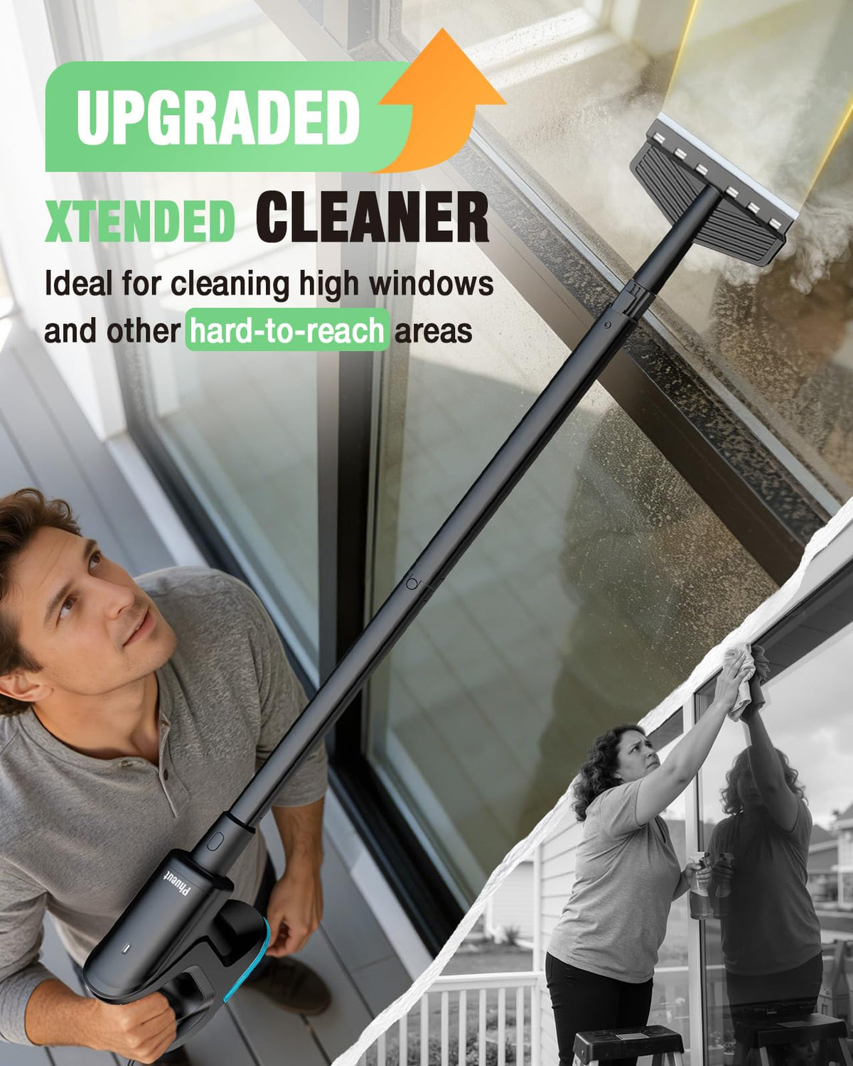 14-in-1 Lightweight Detachable Handheld Steam Mop Black B81111
