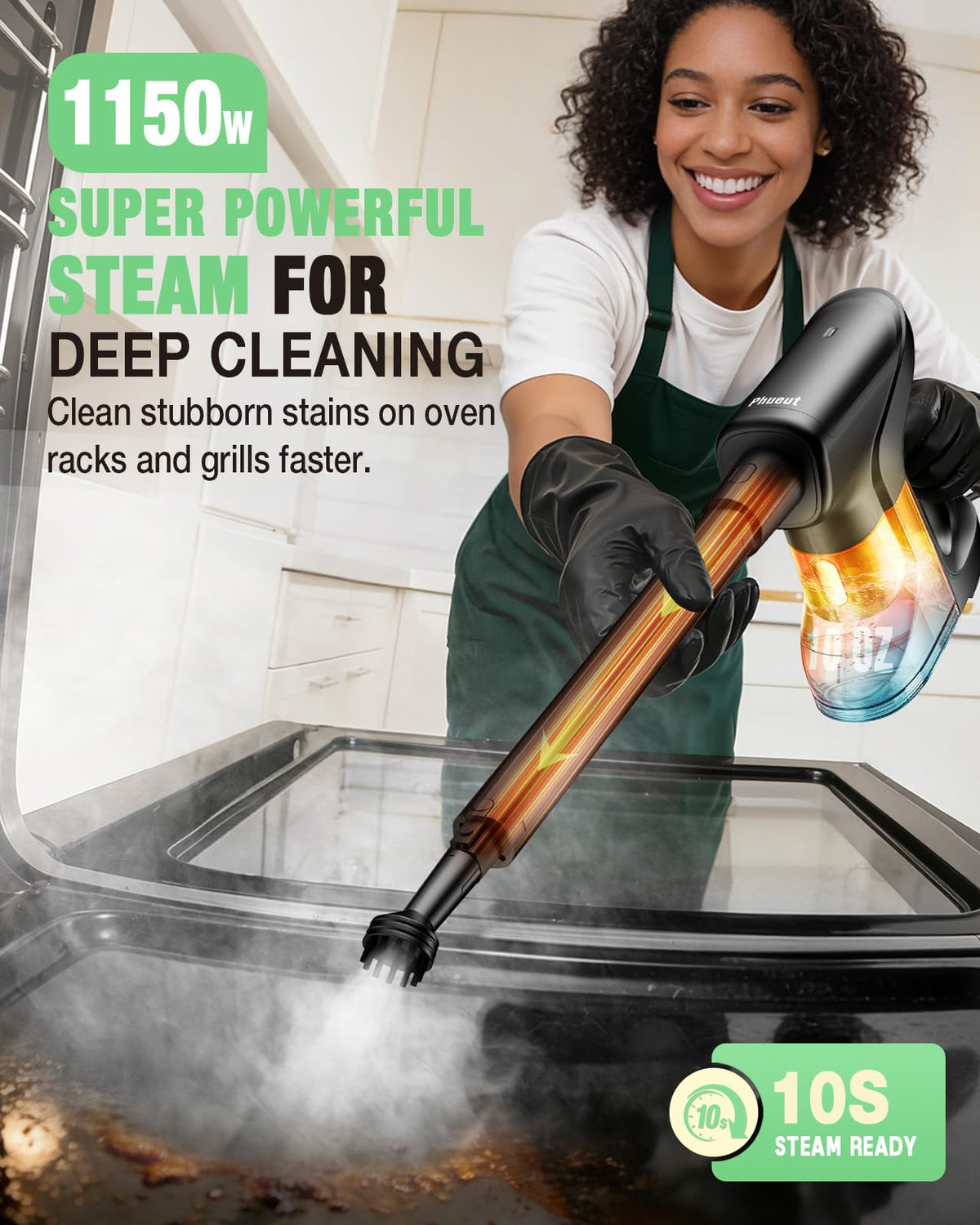 14-in-1 Lightweight Detachable Handheld Steam Mop Black B81111