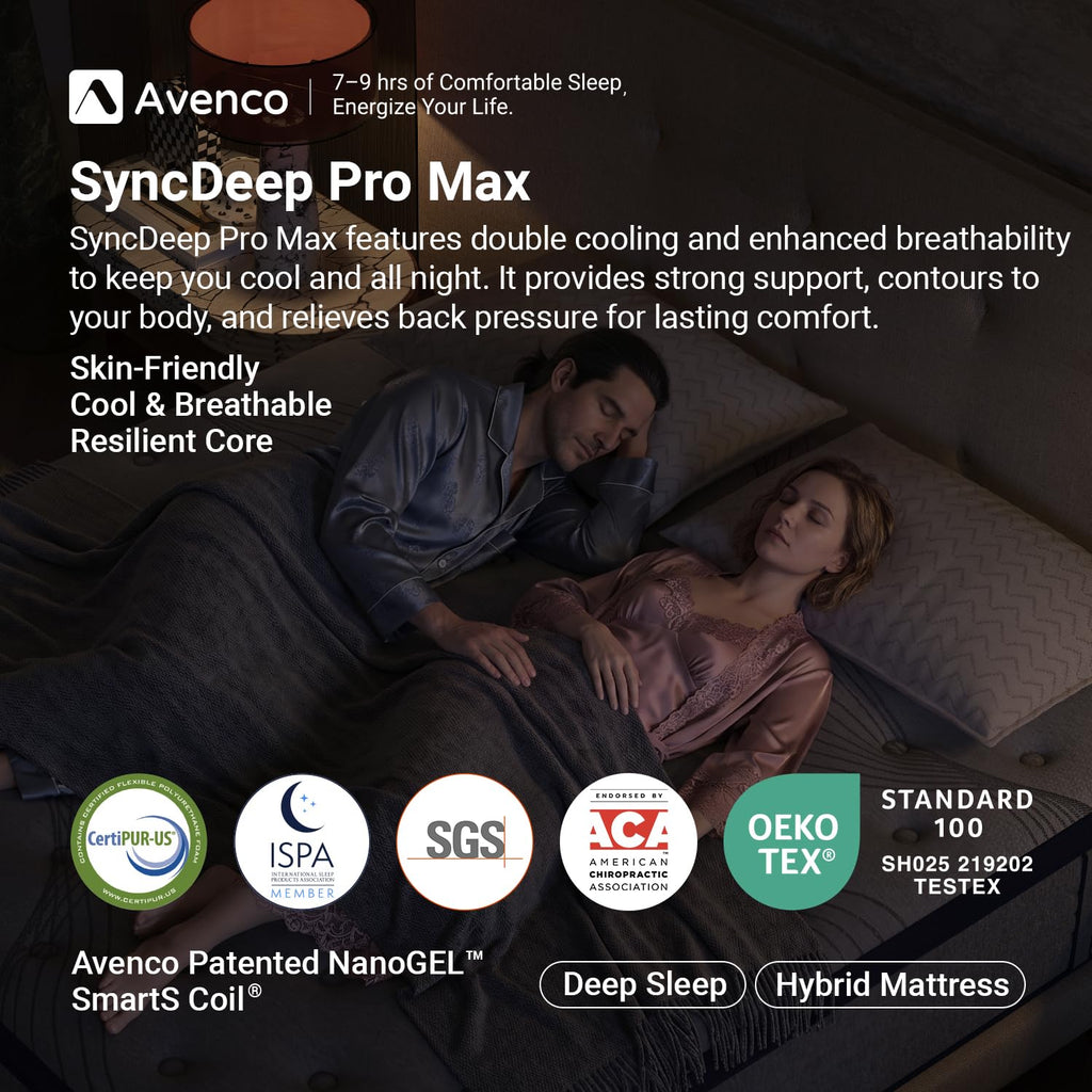 Queen 12 Inch Cooling Hybrid Mattress F3402