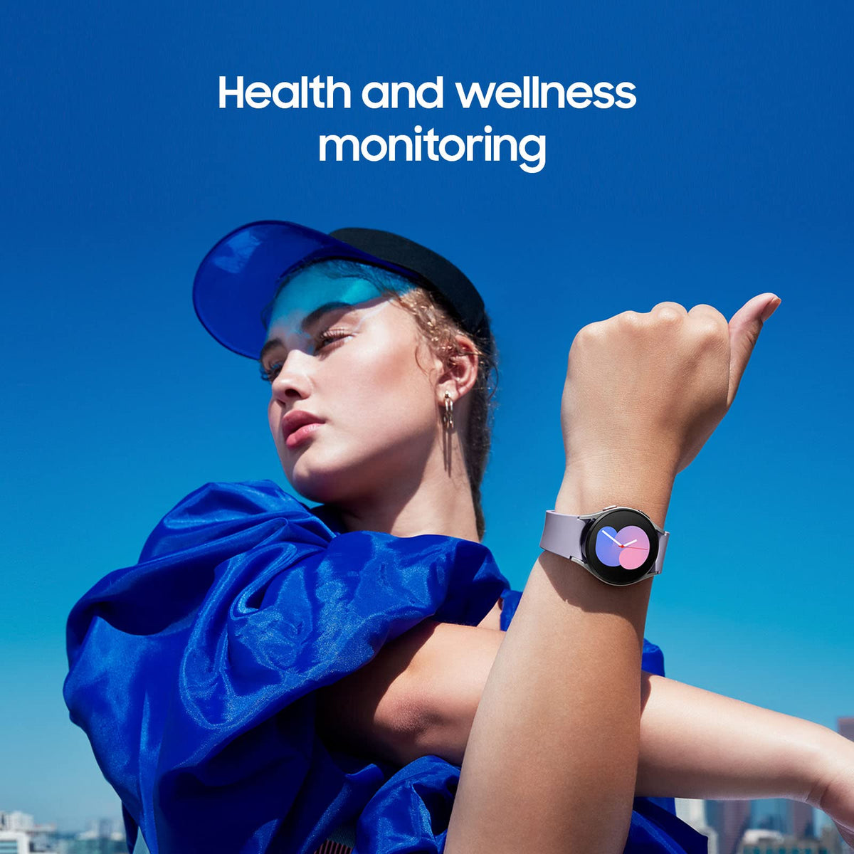 40mm Bluetooth Smartwatch with Fitness and Sleep Tracker, Pink Gold Bezel H527