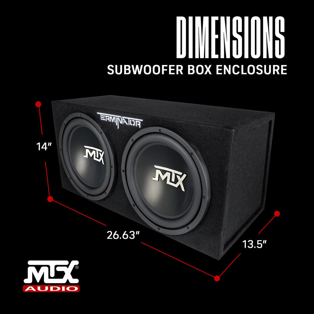 Dual 12" Subwoofers Loaded Enclosure A42640