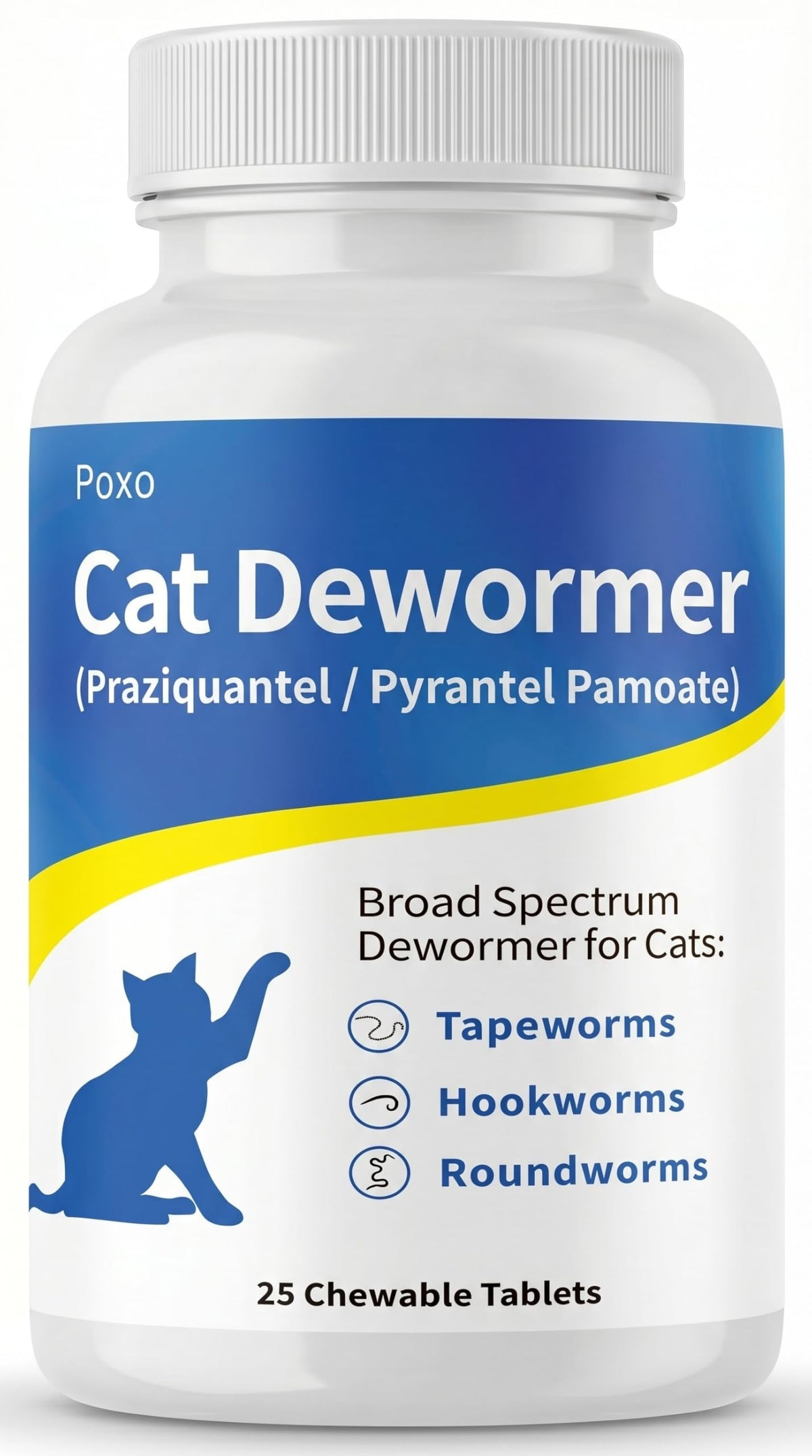 Dewormer Chewables for Cats and Kittens, 25 Chews E2953