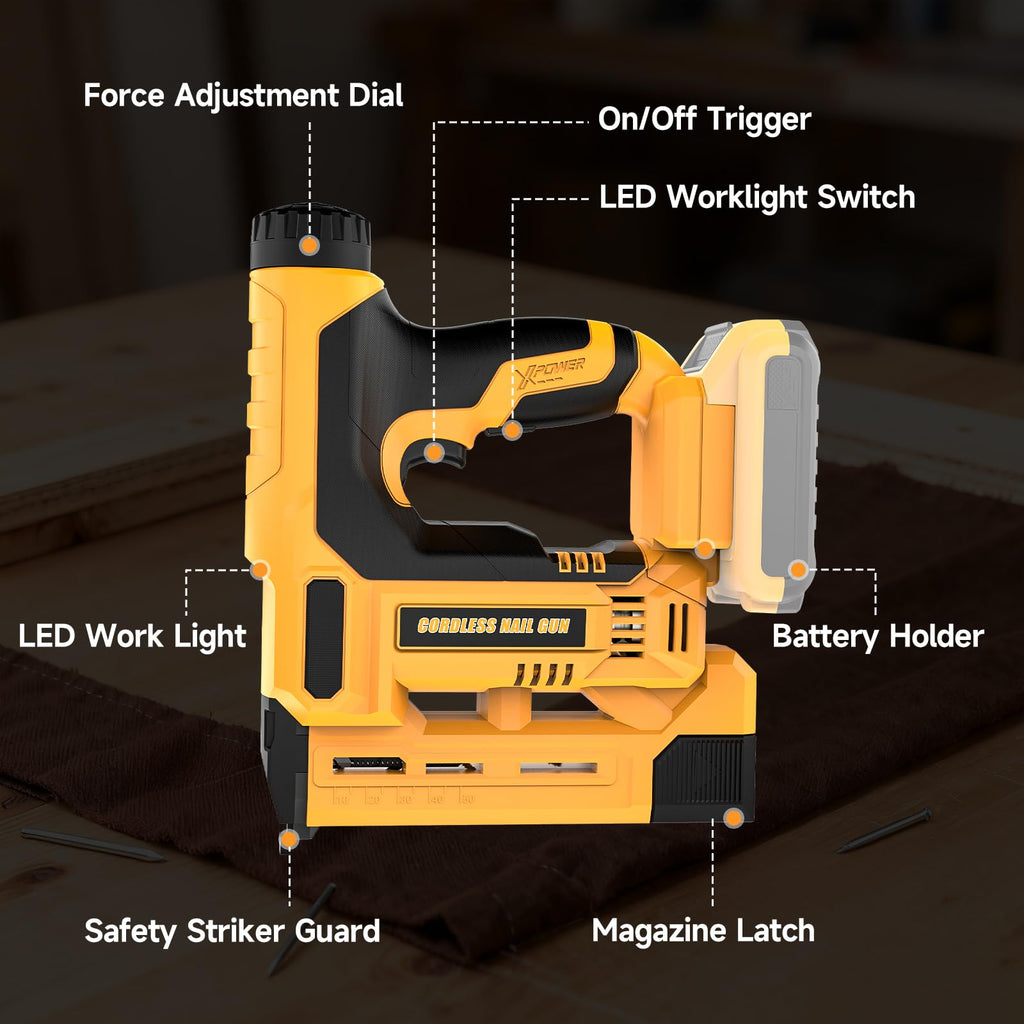 Cordless 2-in-1 18 Gauge Brad Nailer/Staple Gun R9645