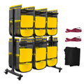2-Tier Heavy Duty Folding Chair Cart with Wheels G147074