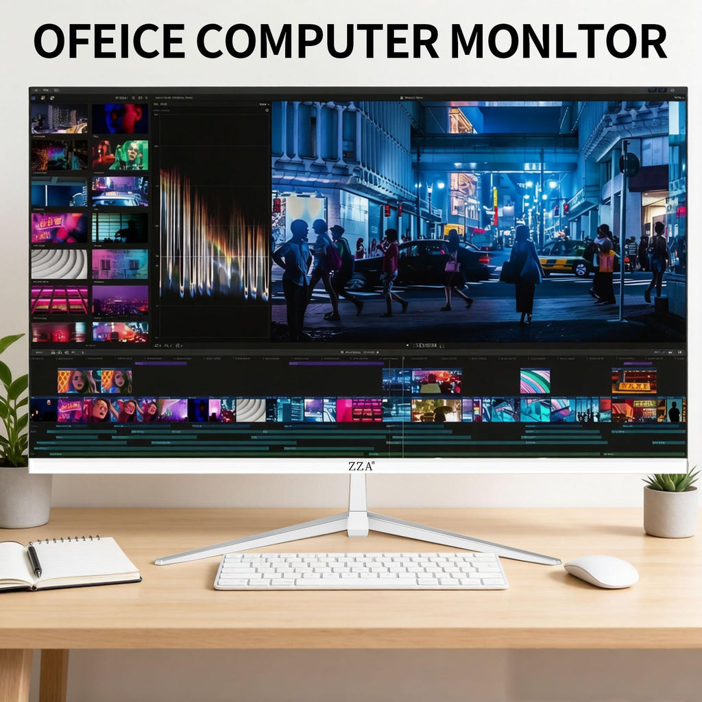 32 Inch Flat Computer Monitor 60Hz FHD 1080p VA White A386
