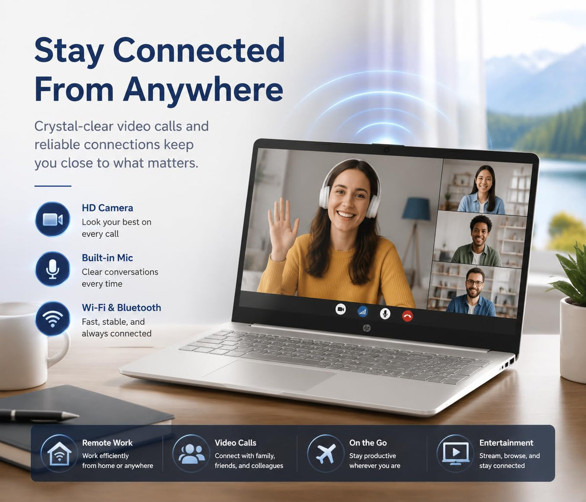 15.6" FHD Laptop, Intel Core i3, 8GB RAM, 256GB SSD I6862