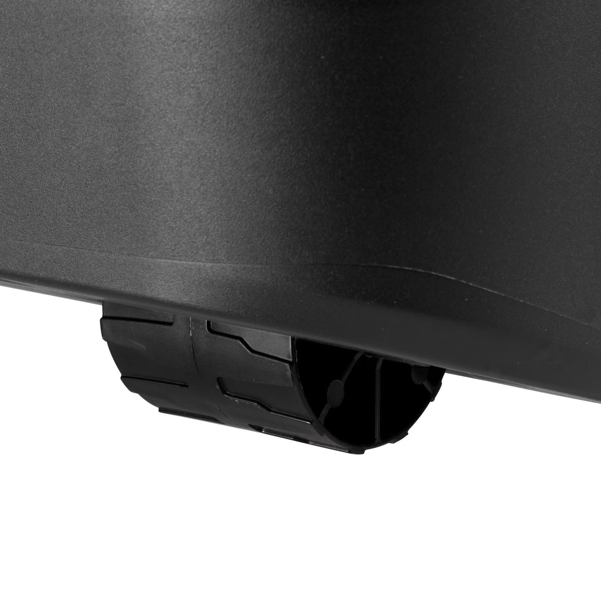 22 Gallon Black Wheeled Plastic Storage Trunk with Handle B72366