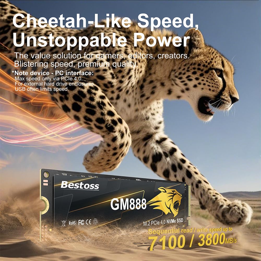 NVMe M.2 2280 SSD 512GB PCIe 4.0 H186525