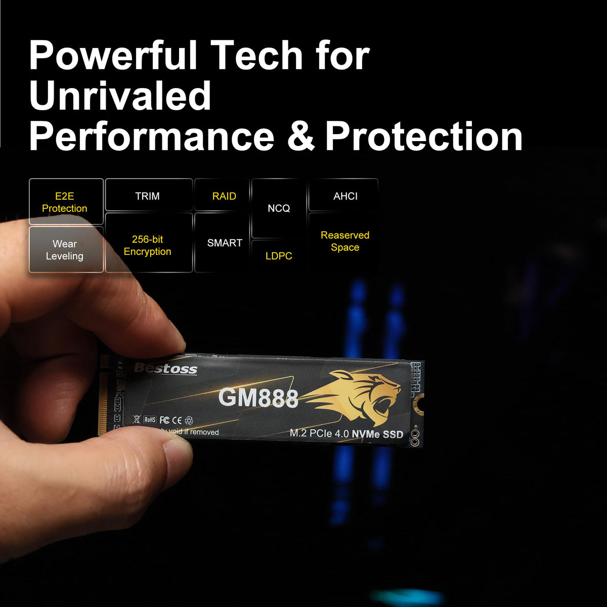 NVMe M.2 2280 SSD 512GB PCIe 4.0 H186525