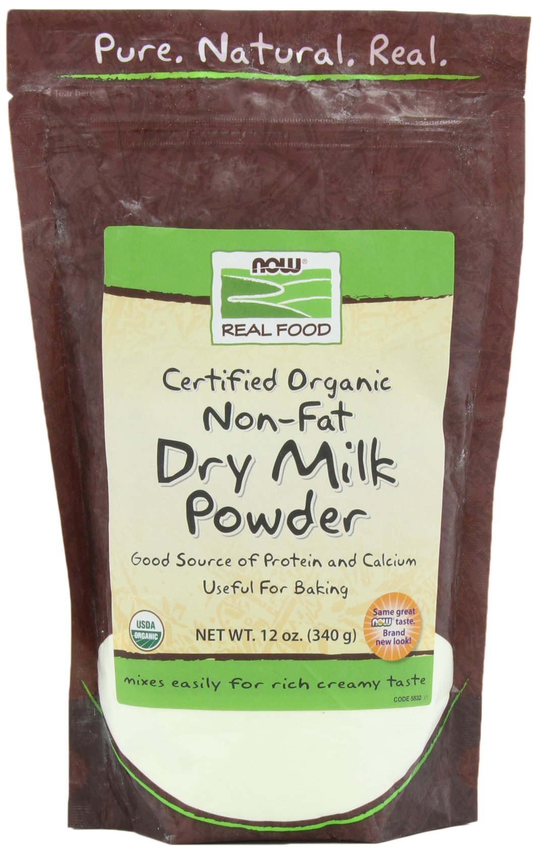 Non Fat Dry Milk Powder Organic 12-Ounce Pack of 2 C619