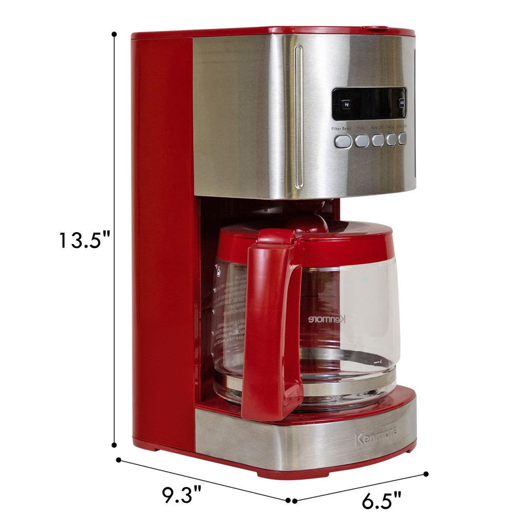 12 Cup Programmable Drip Coffee Maker with Glass Pot E1900