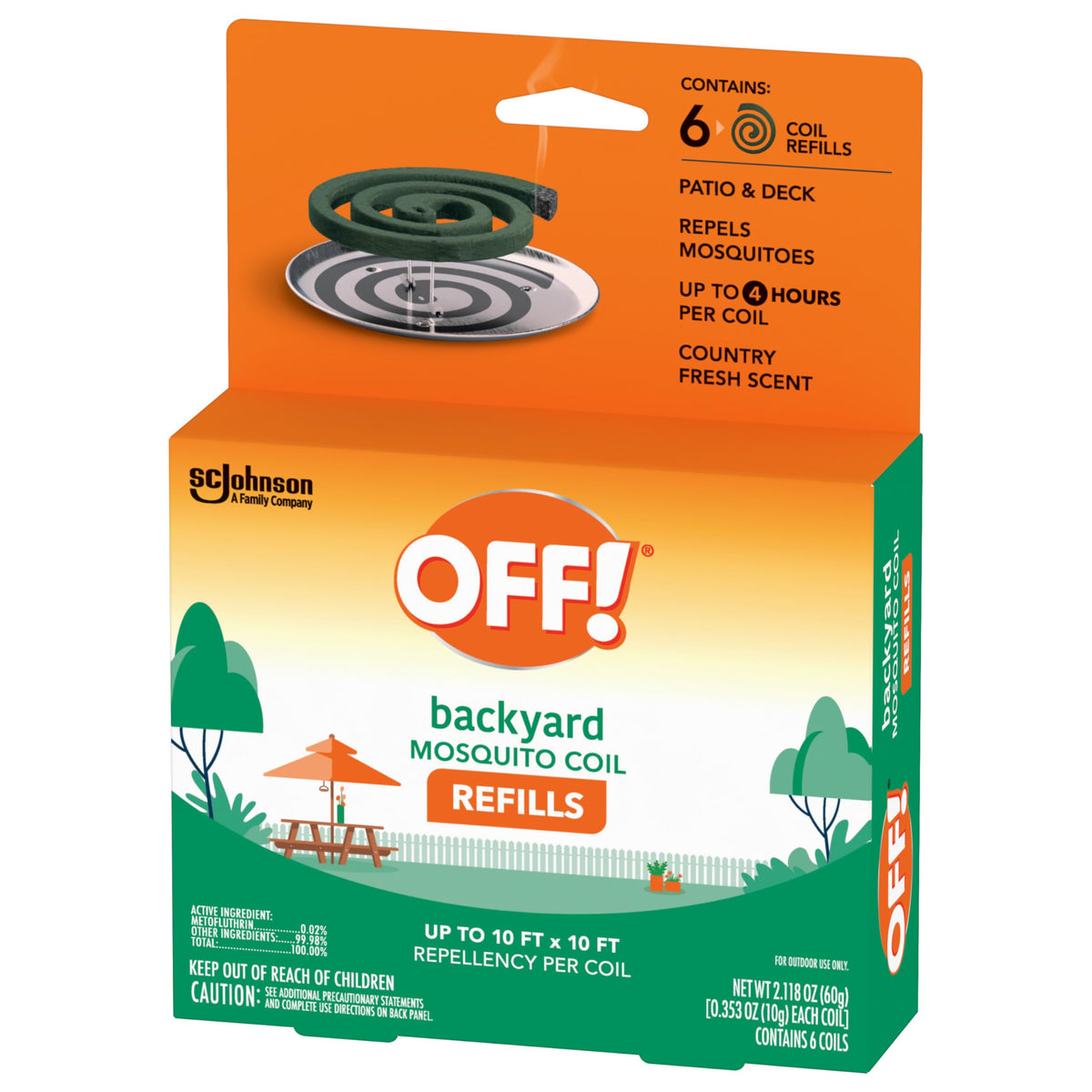 Mosquito Coil Refills 6 Count (Pack of 6) N718