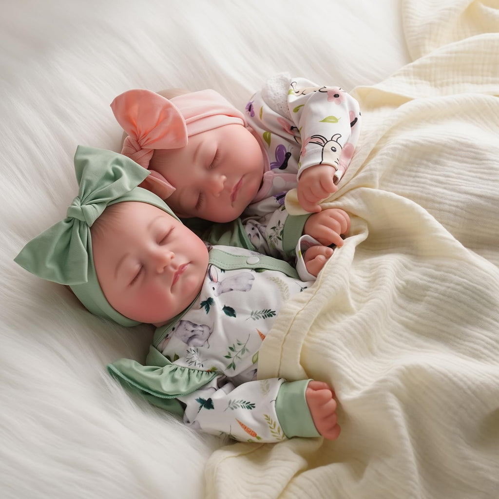 Lifelike Reborn Baby Dolls Twins 20 inch I905964