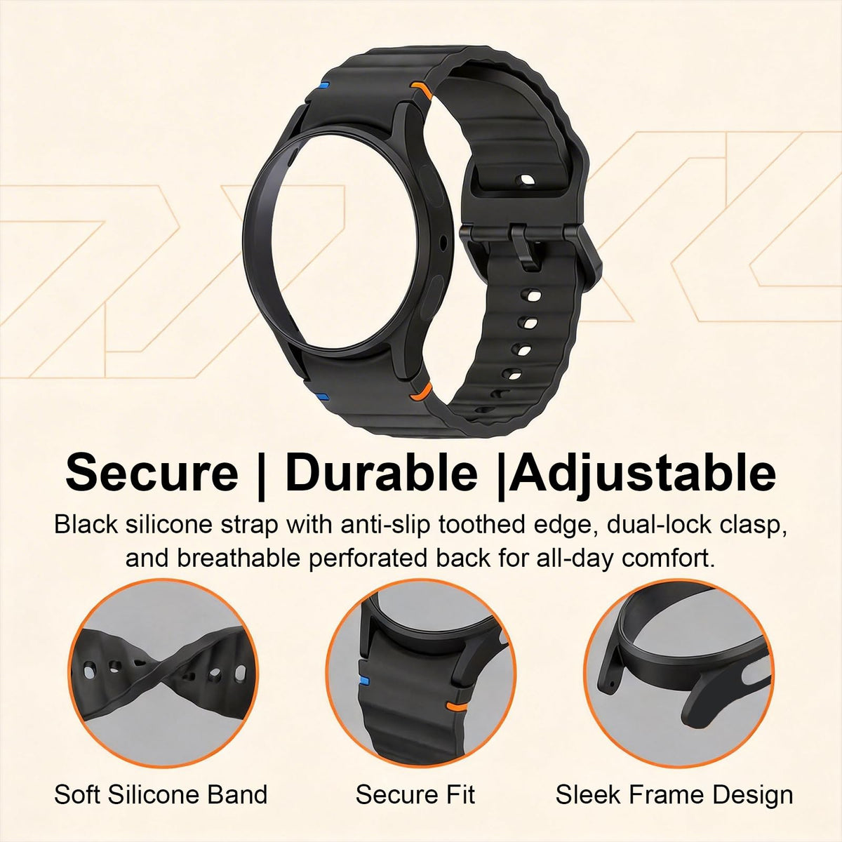 2 Pack Watch Bands & Protector Case E23278