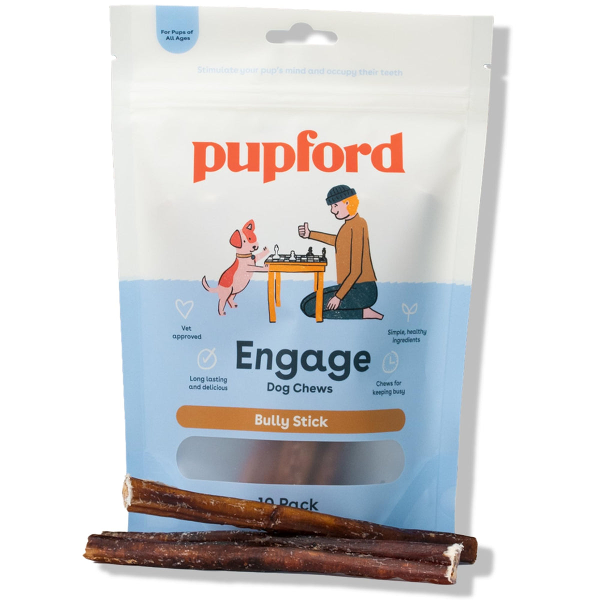 Bully Sticks for Dogs & Puppies, 6", 10 Count P4668