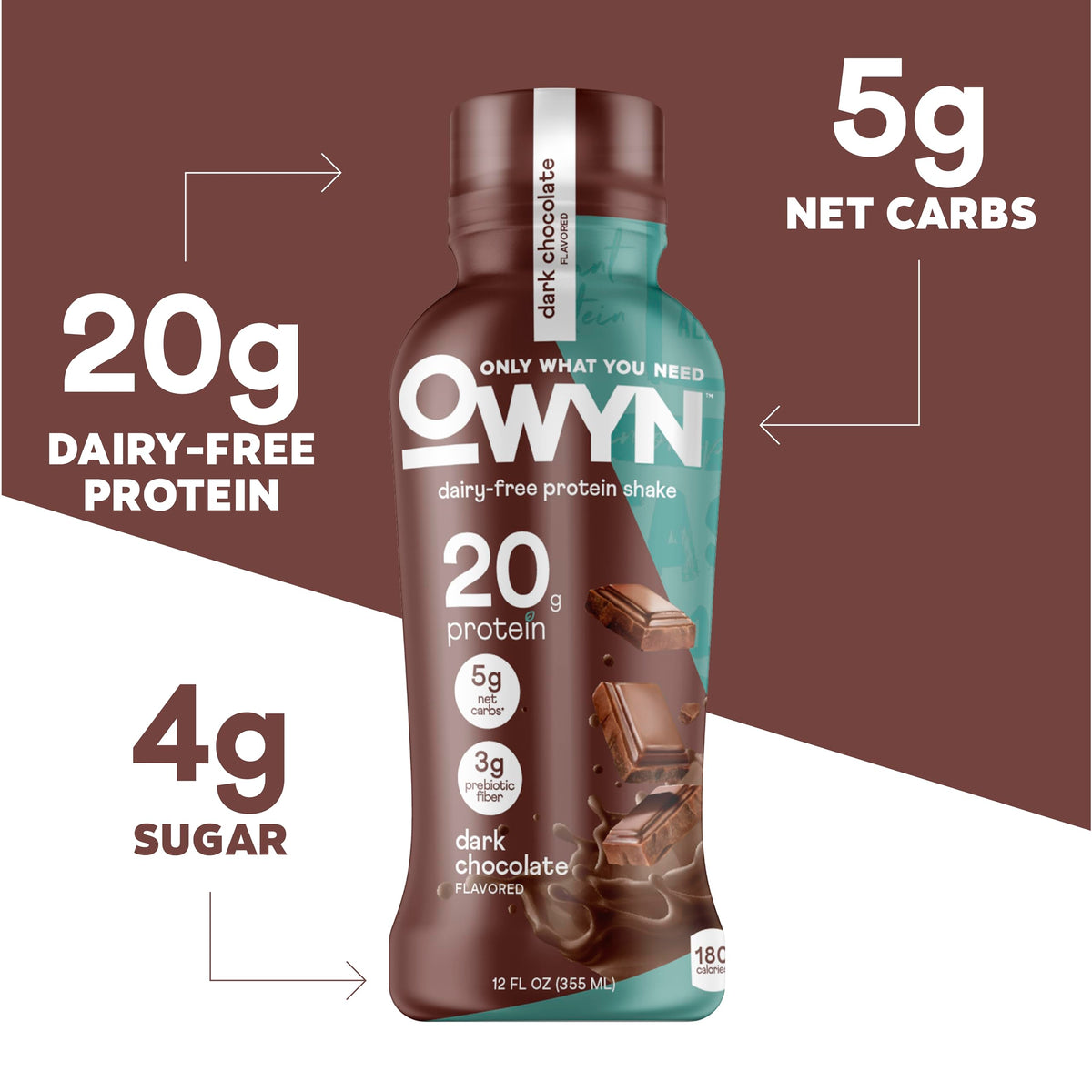 Dark Chocolate 20g Protein Shake, 12 Ct K24682