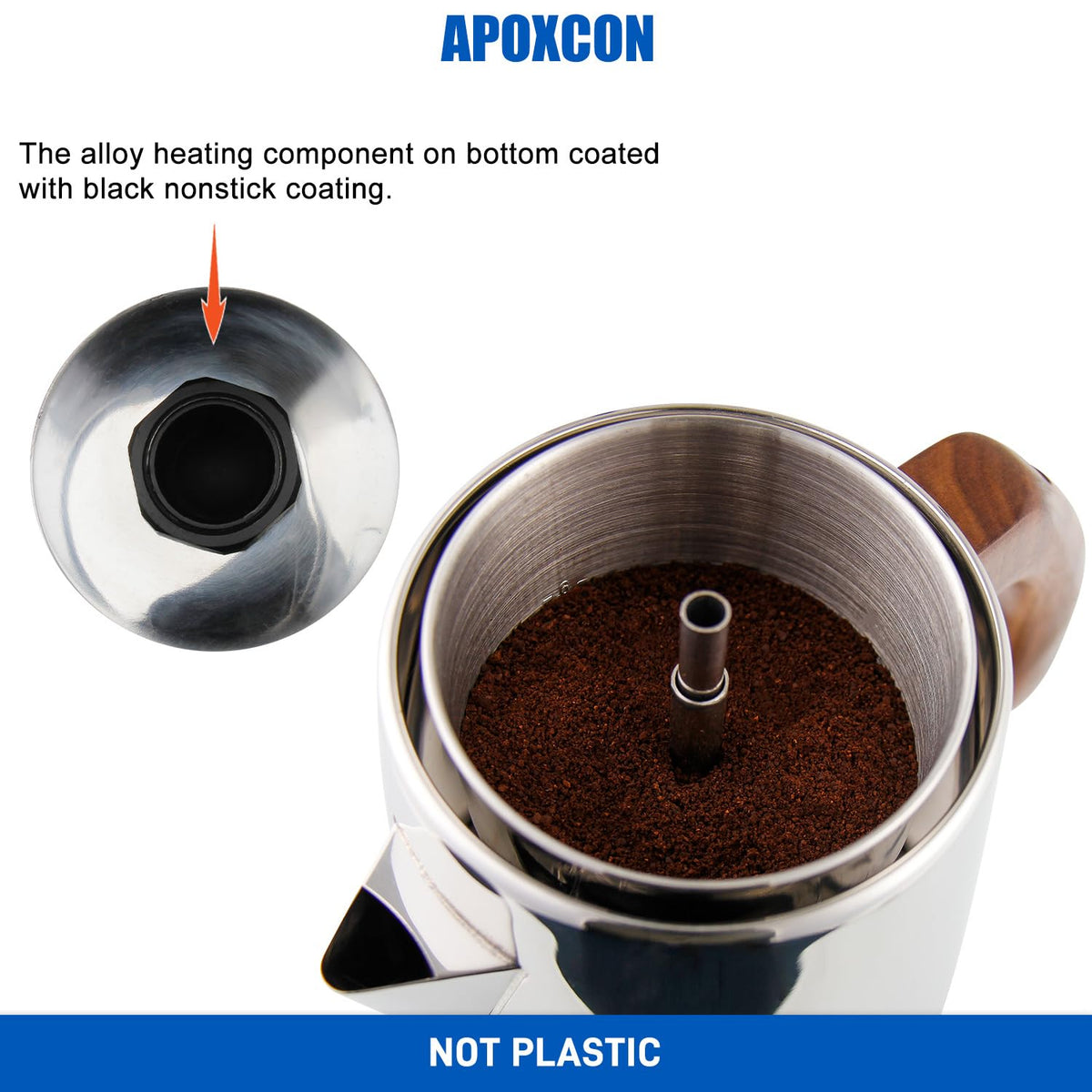 6 Cup Stainless Steel Electric Coffee Percolator R452476