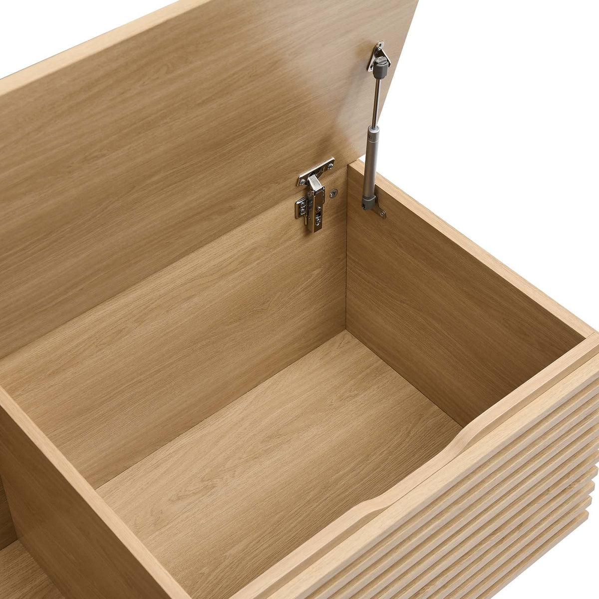 Oak Wood Grain Storage Bench P369