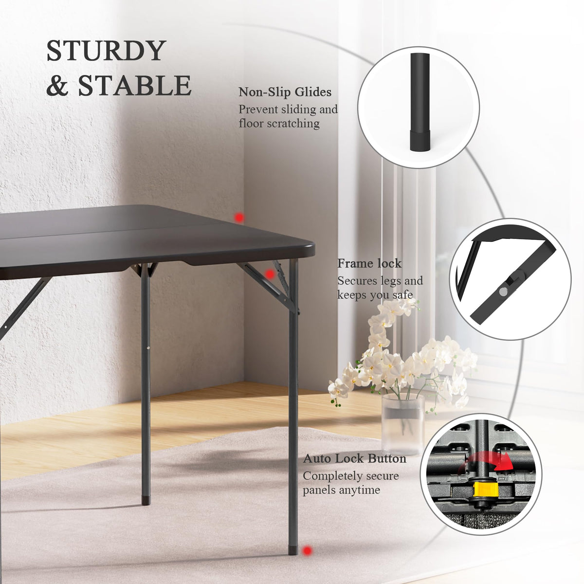 34" Square Folding Card Table 2 Pack V55913