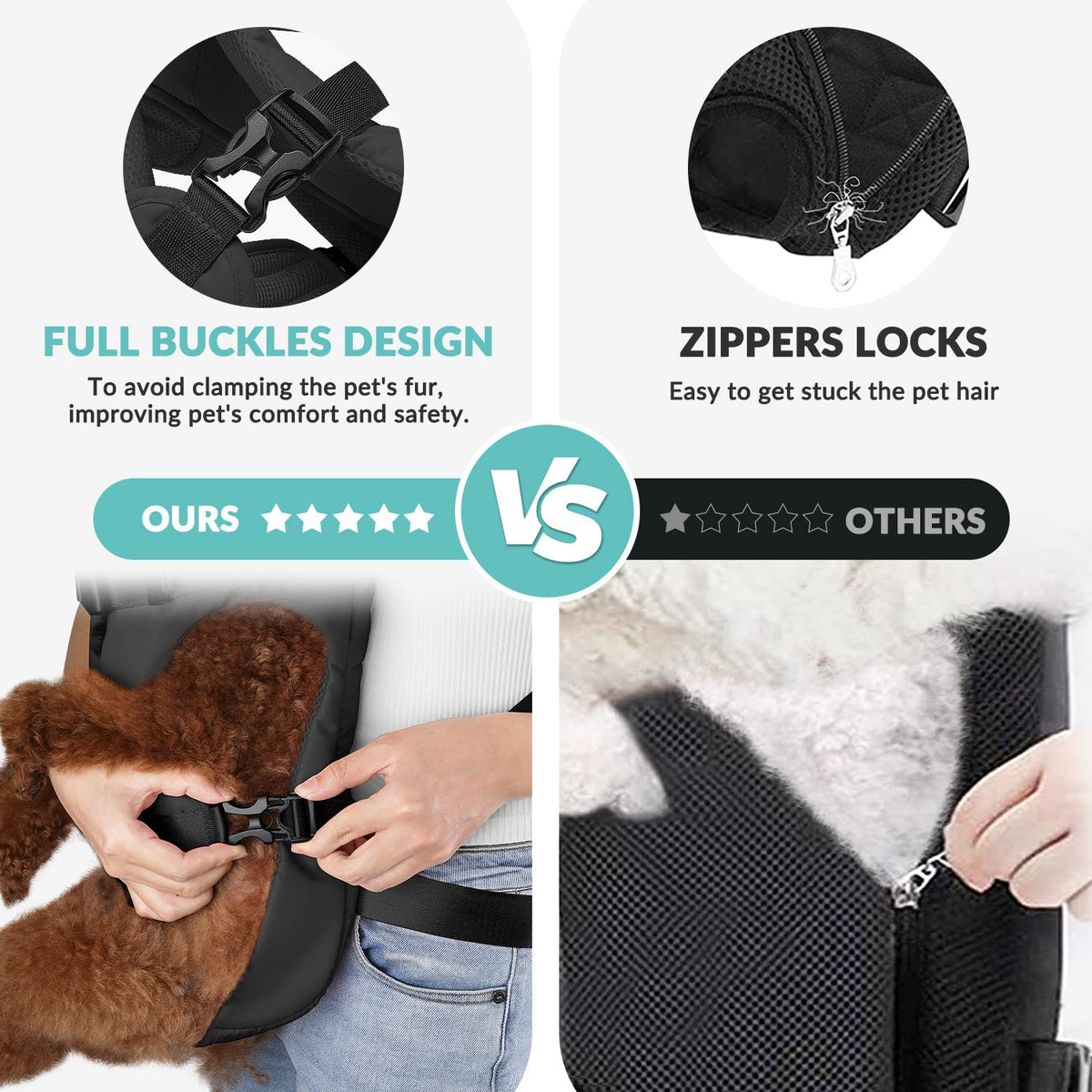 Adjustable Dog Backpack Carrier G130