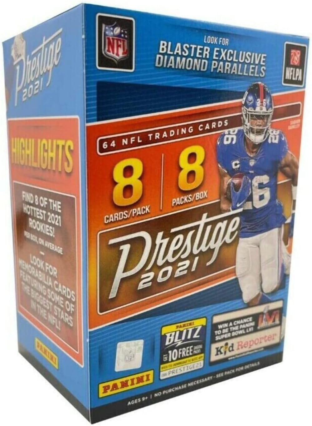 2021 Panini Prestige NFL Football Blaster Box 64 Cards Z868864