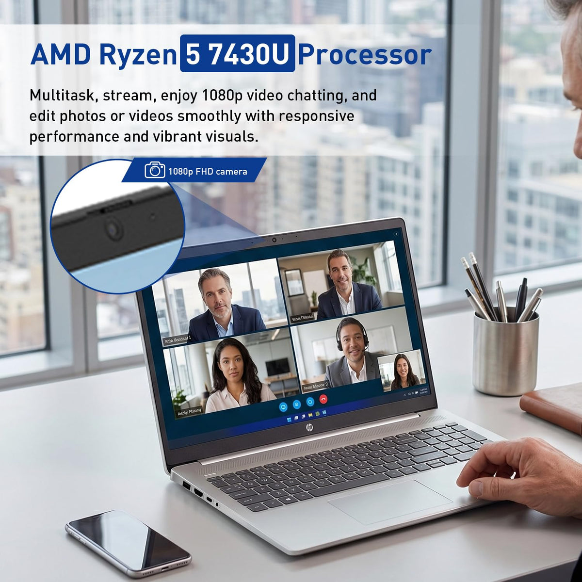 17.3" FHD IPS Anti-Glare Laptop, AMD Ryzen 5, 16GB RAM, 1TB Storage Q5491