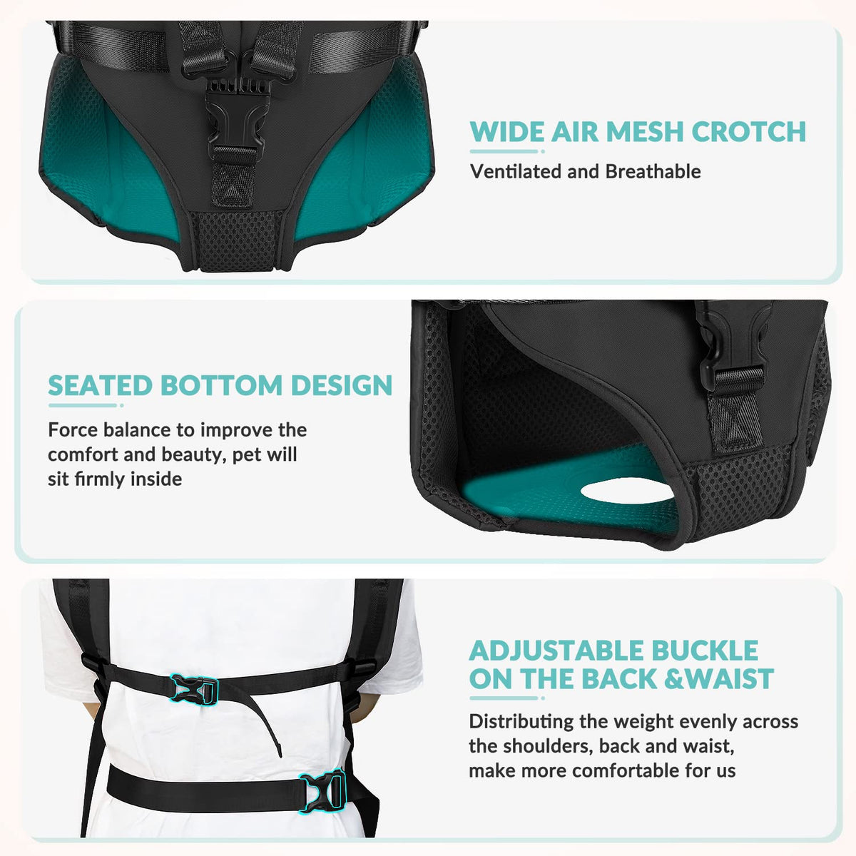 Adjustable Dog Backpack Carrier G130