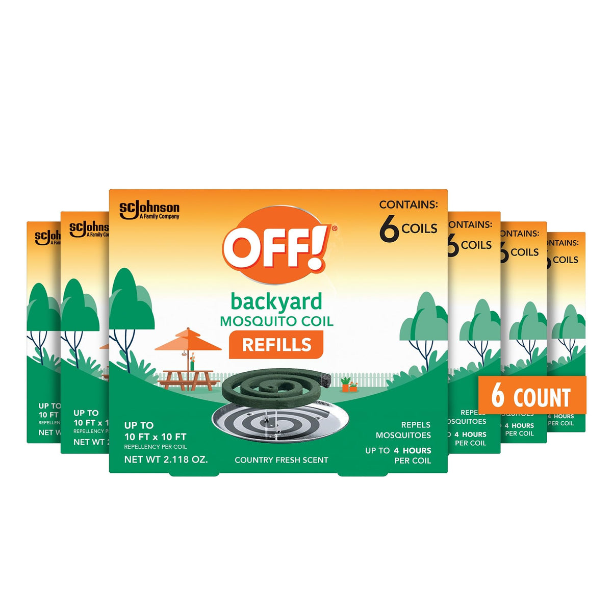 Mosquito Coil Refills 6 Count (Pack of 6) N718