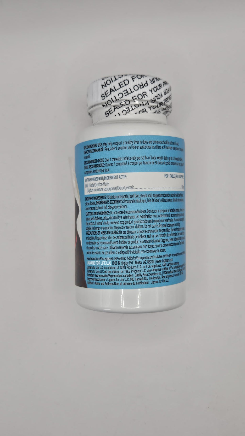 Milk Thistle Liver Support 60 Beef Chewable Tablets L850