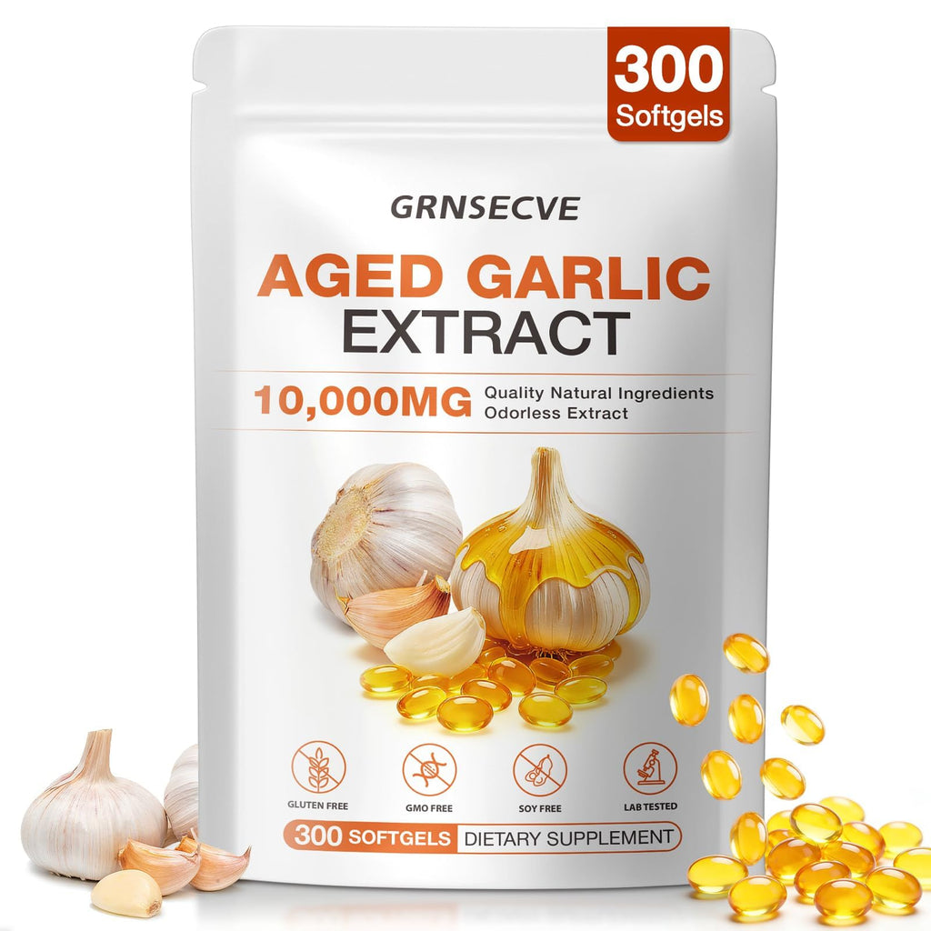 Odorless Garlic Capsules 10,000mg 300 Softgels Z846901