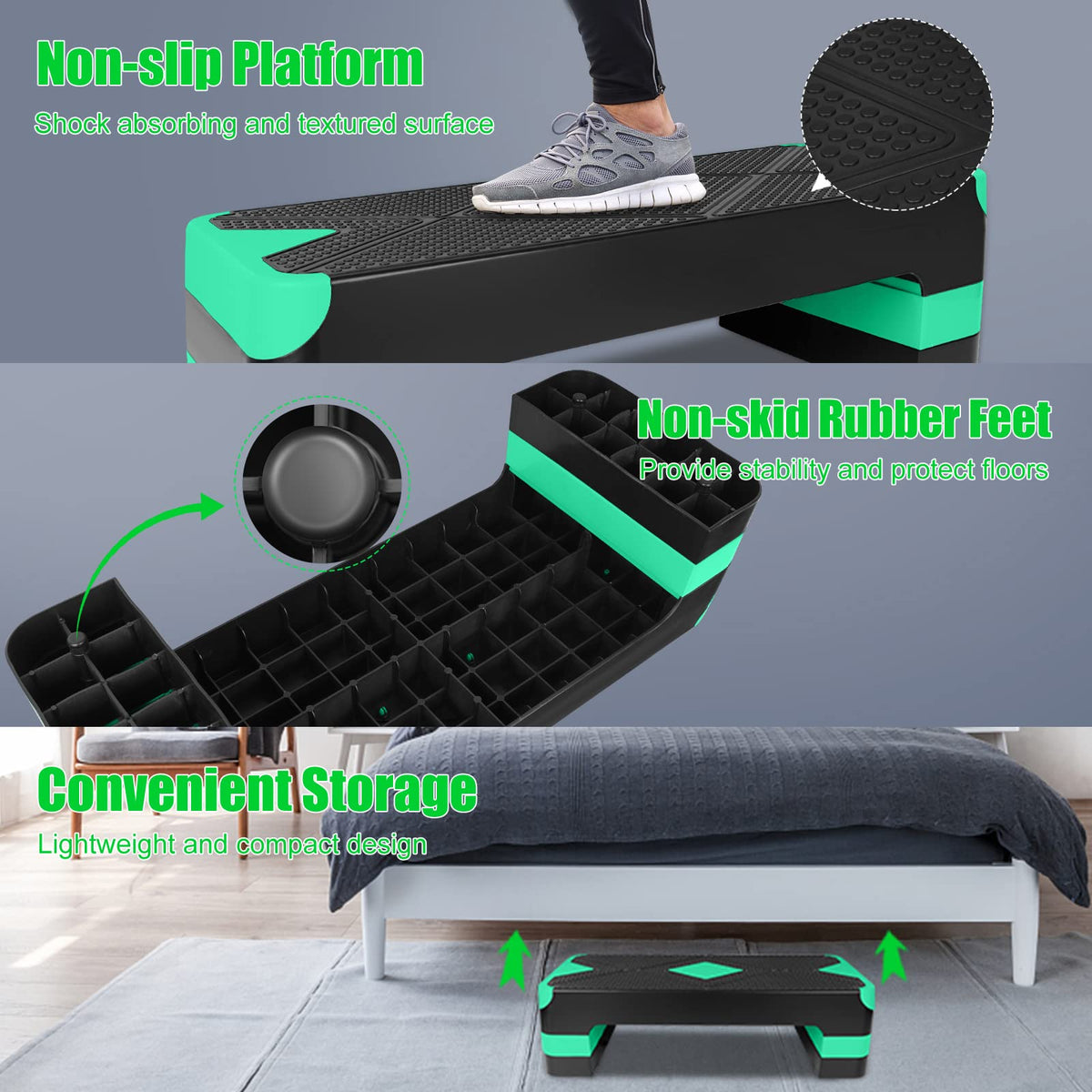 Adjustable Aerobic Stepper Step Platform A7471