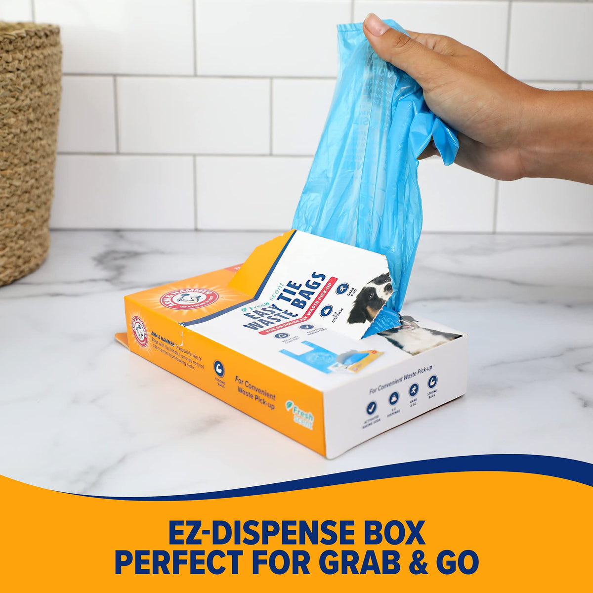 Easy-Tie Waste Bags Blue 75 Count X867