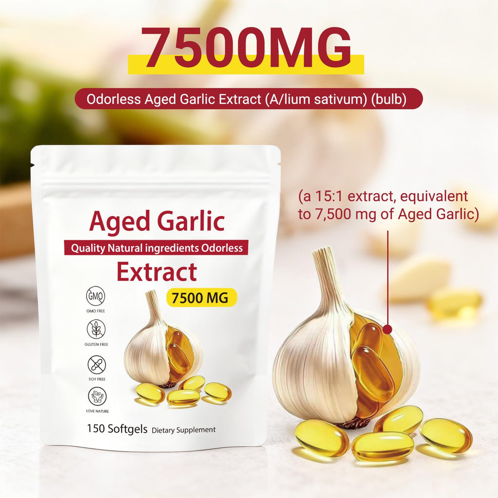 Odorless Aged Garlic Extract 7500mg Softgels H539903