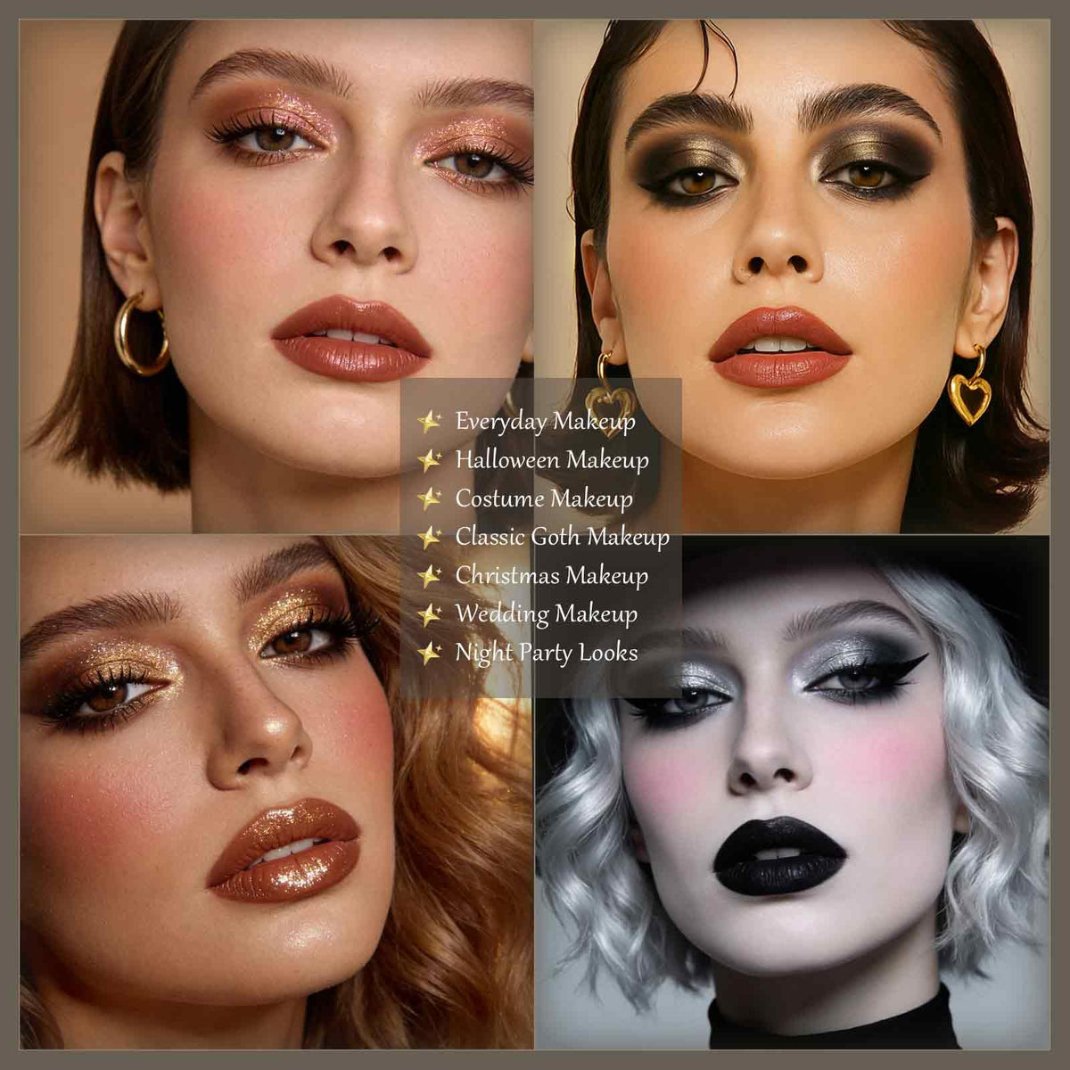 Neutral Smokey Eyeshadow Makeup Palette U6933