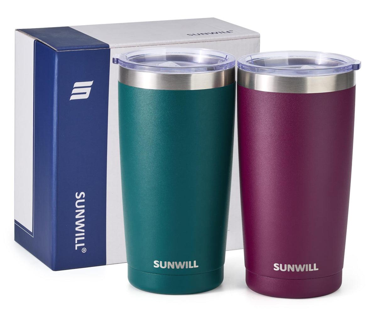 20 oz Insulated Stainless Steel Tumbler Set of 2 E724