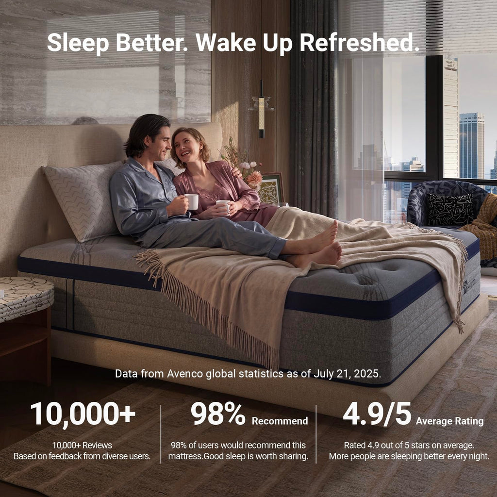 Queen 12 Inch Cooling Hybrid Mattress F3402