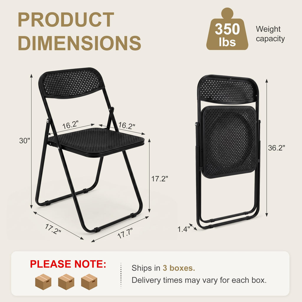 Black Plastic Folding Chairs 10 Pack F3121