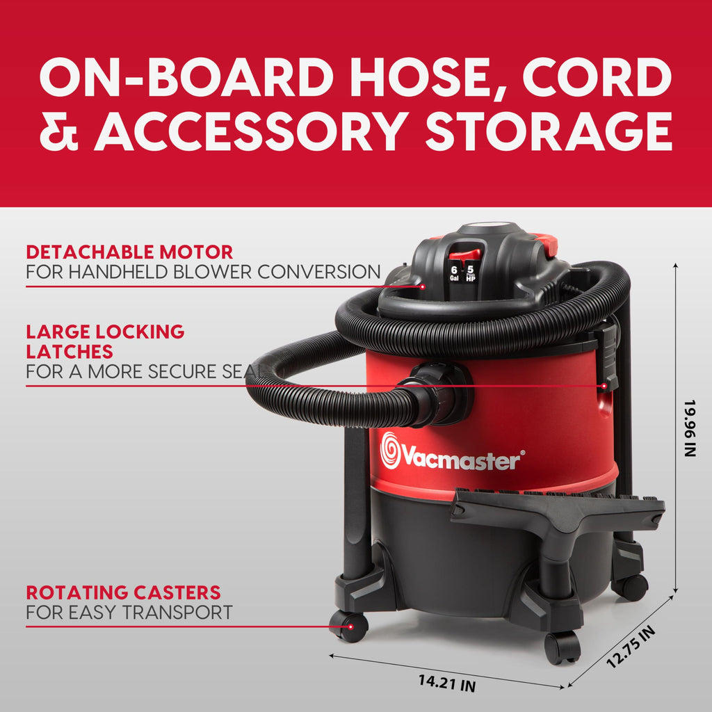 6 Gal Wet/Dry Vac with Detachable Blower U20318