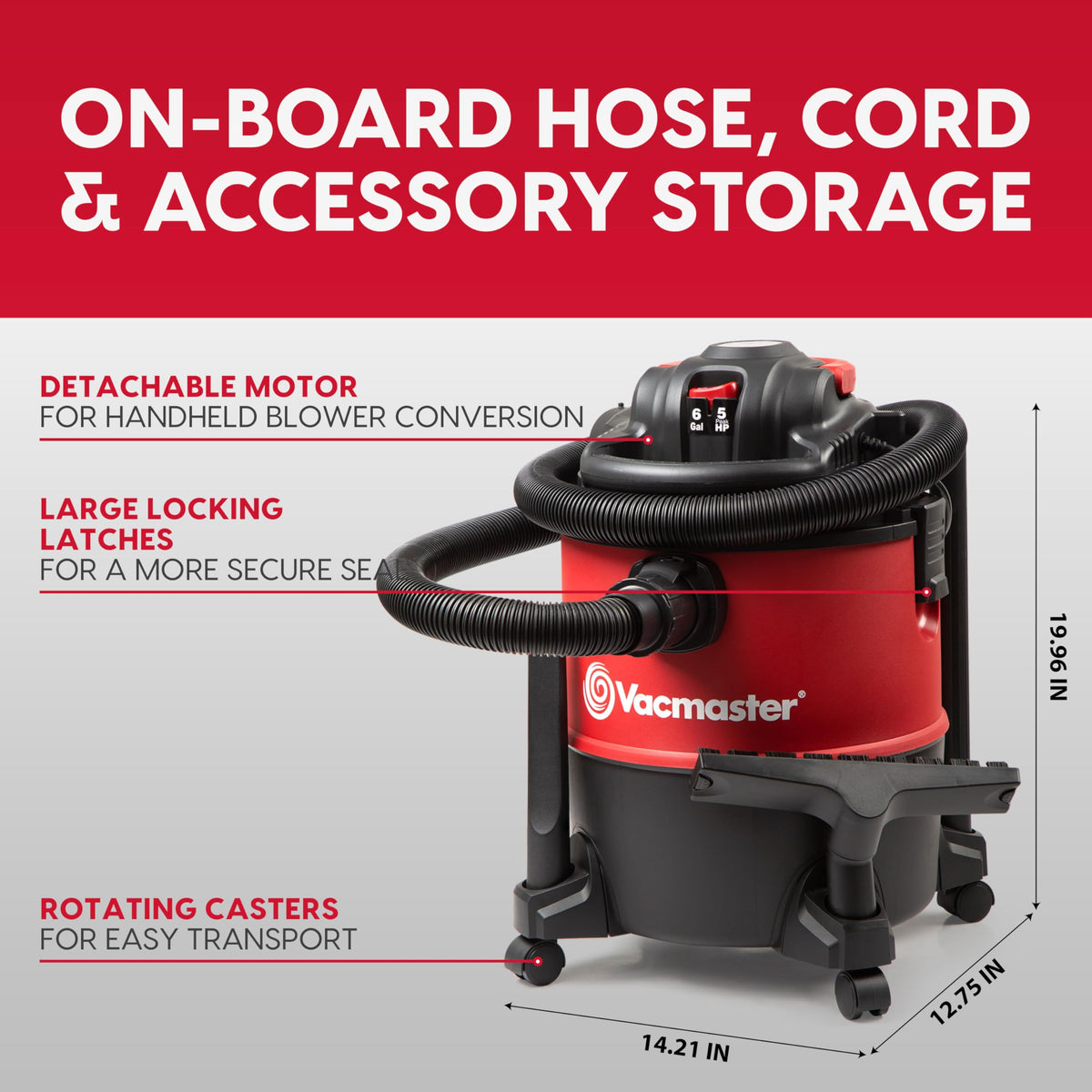 6 Gal Wet/Dry Vac with Detachable Blower U20318