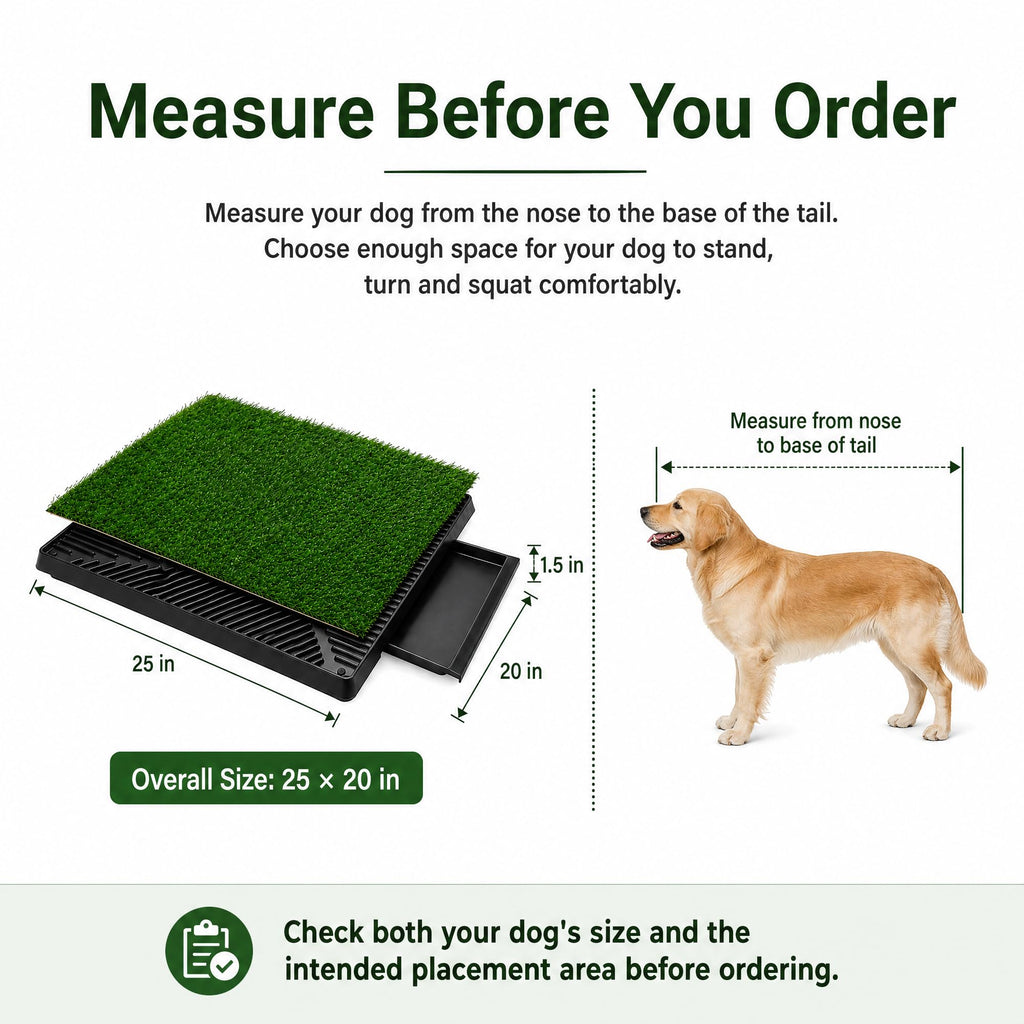 25 x 20 in Dog Grass Pad with Tray B653656