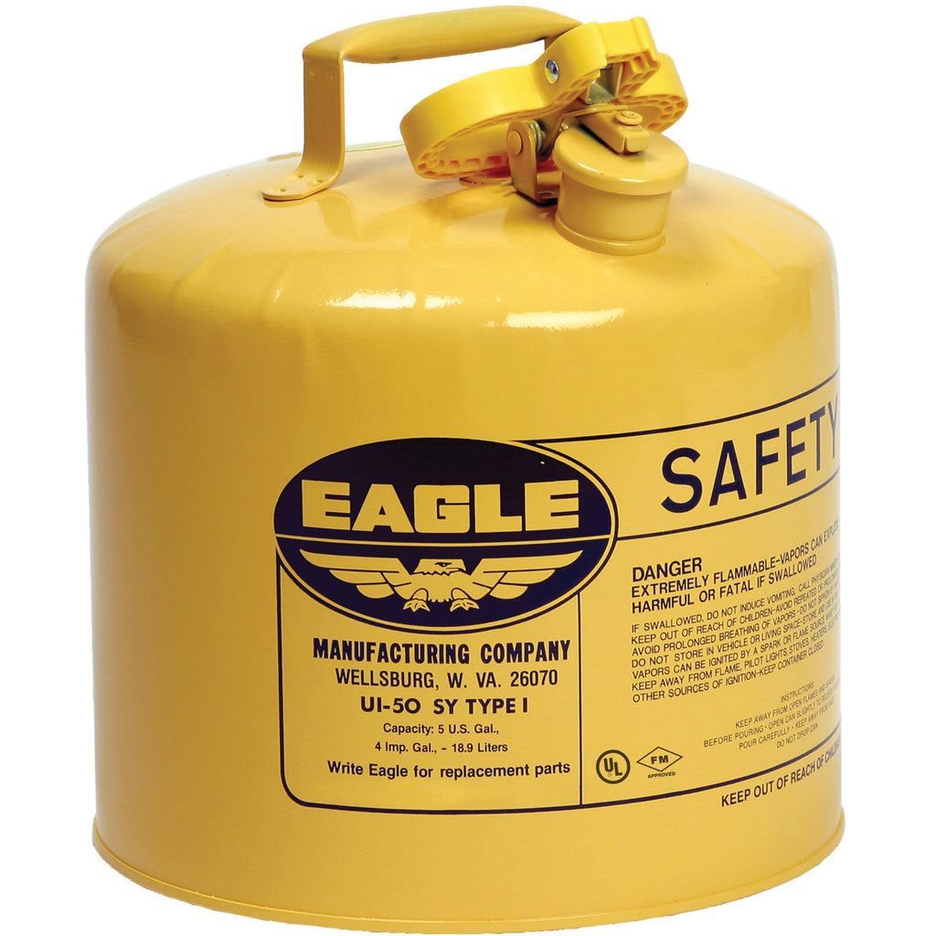 5 Gallon Yellow Safety Gas Can A9735