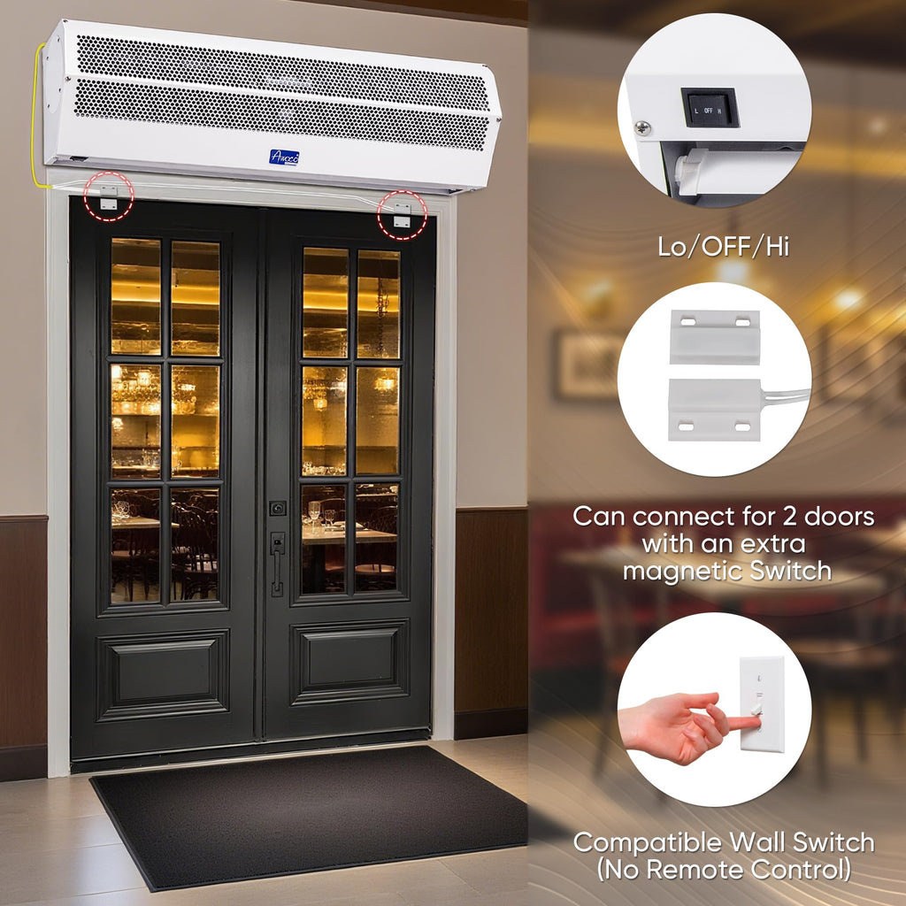 42" 2 Speeds 1350CFM Indoor Air Curtain Z32079