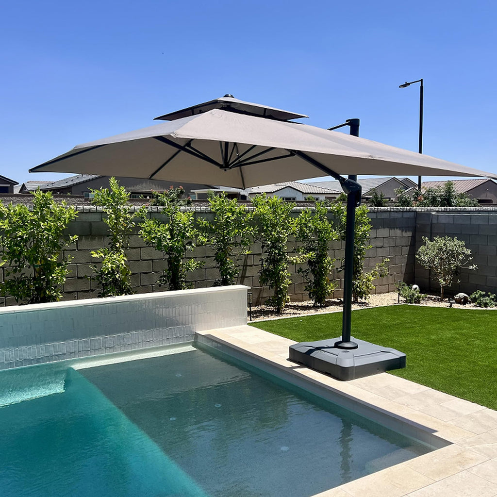10' x 13' Cantilever Umbrella with Base N278