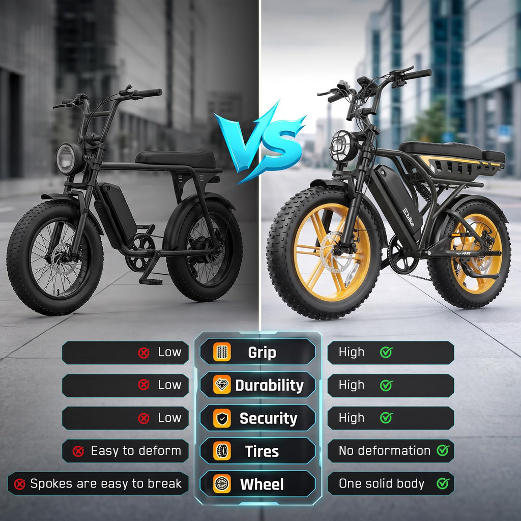48V 2000W Peak Motor 20 * 4.0 Fat Tire Electric Bike B6270